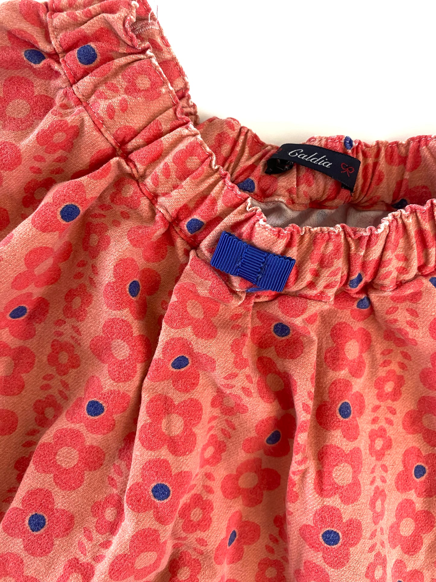 Flower Blue Dot Skirt (2YR / 3YR)