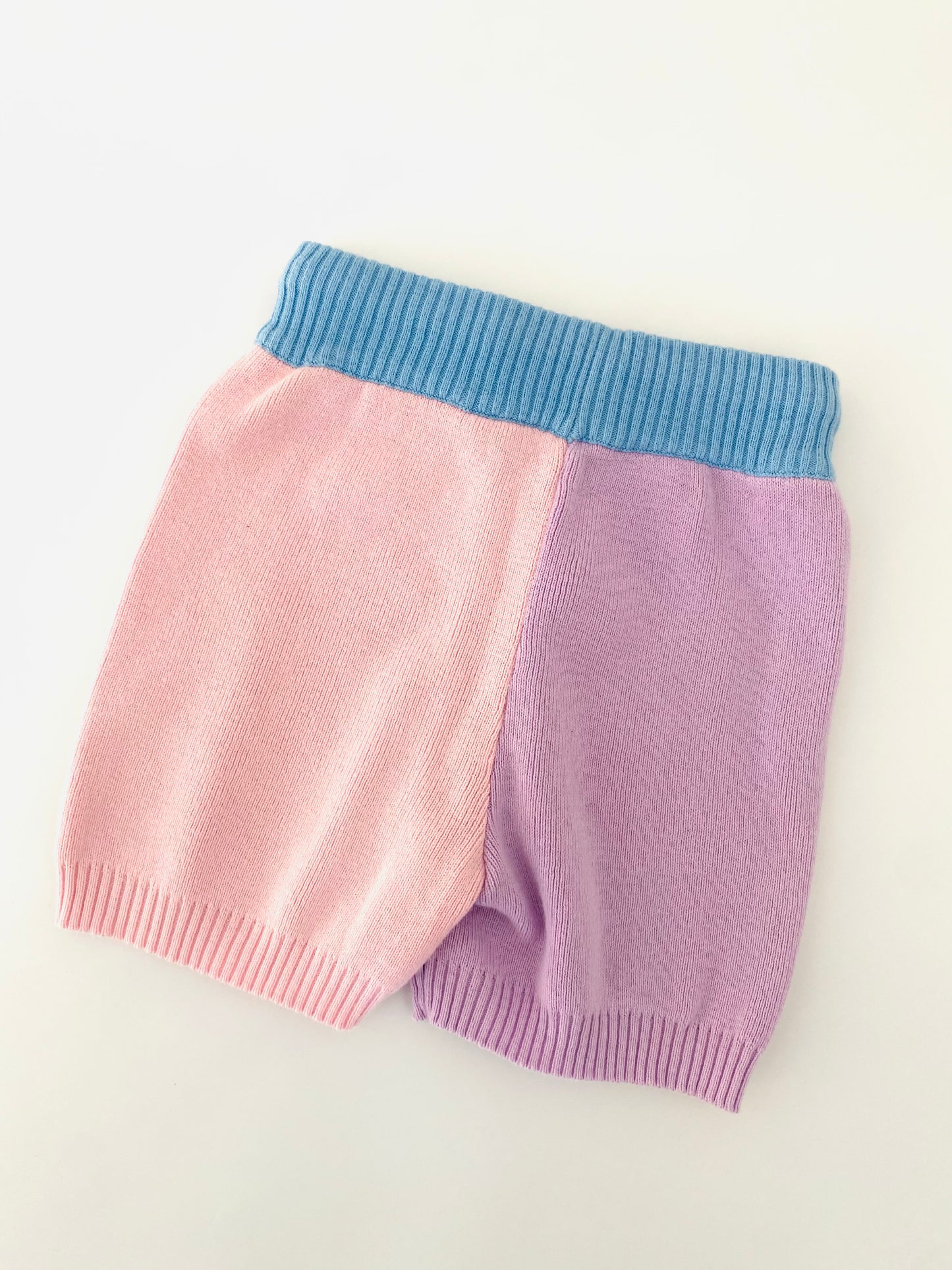 Pastel Colourblock Knit Shorts (2YR)