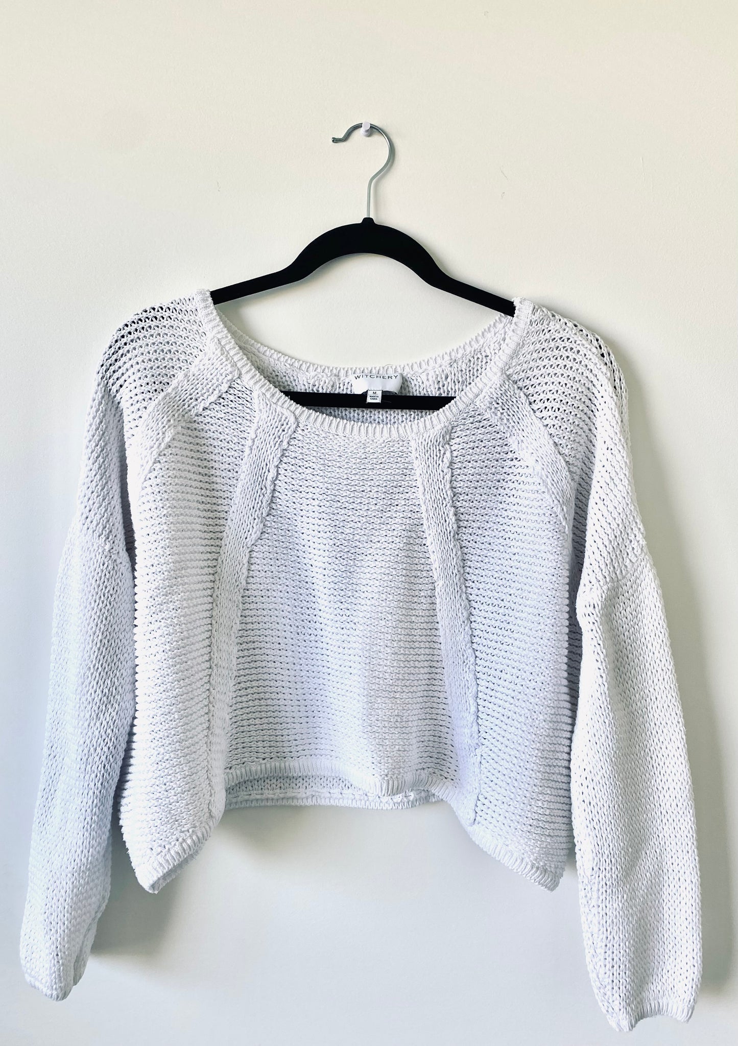 Witchery White Crop Knit (M)