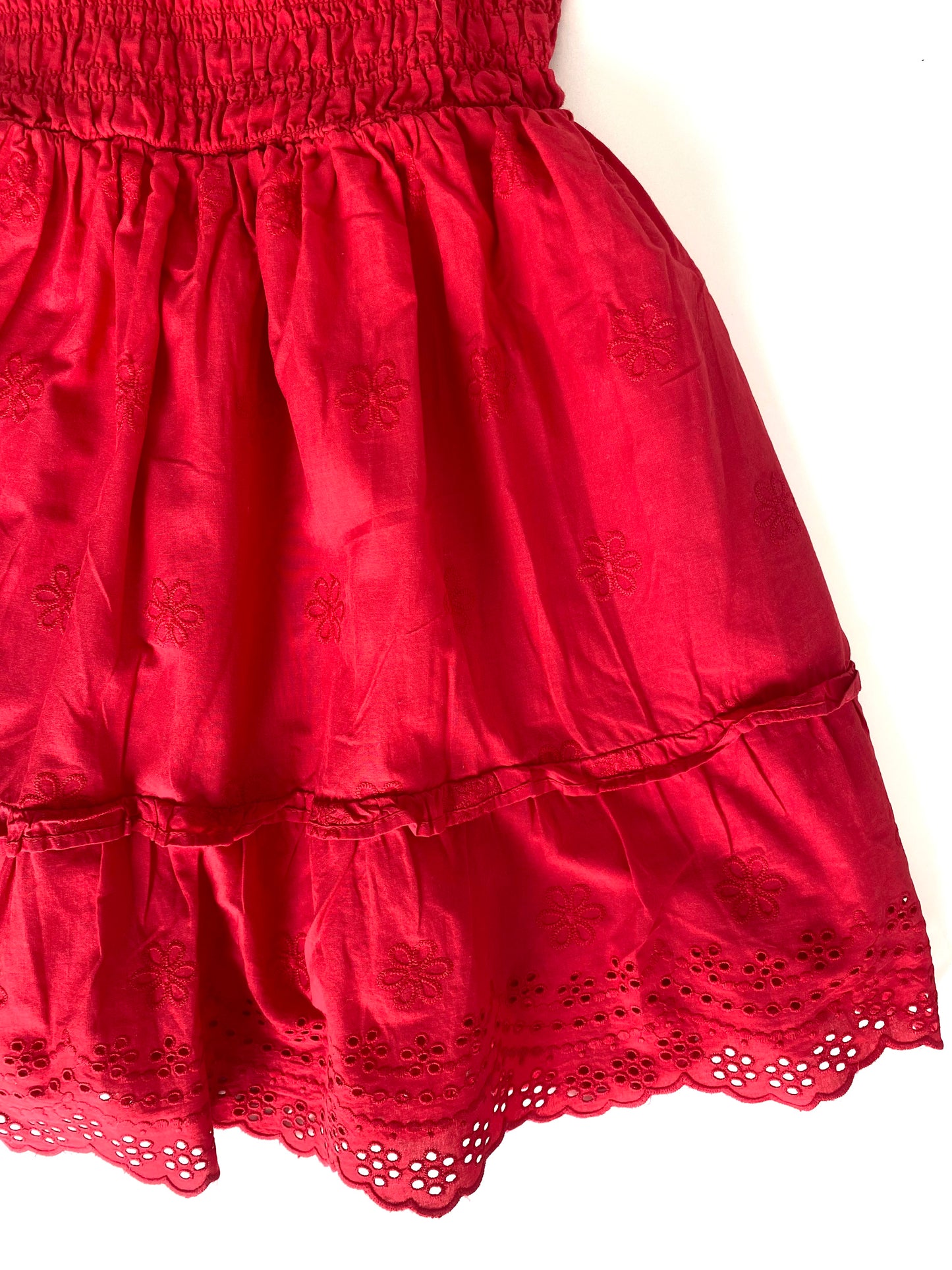 Red Flower Summer Dress (5YR)