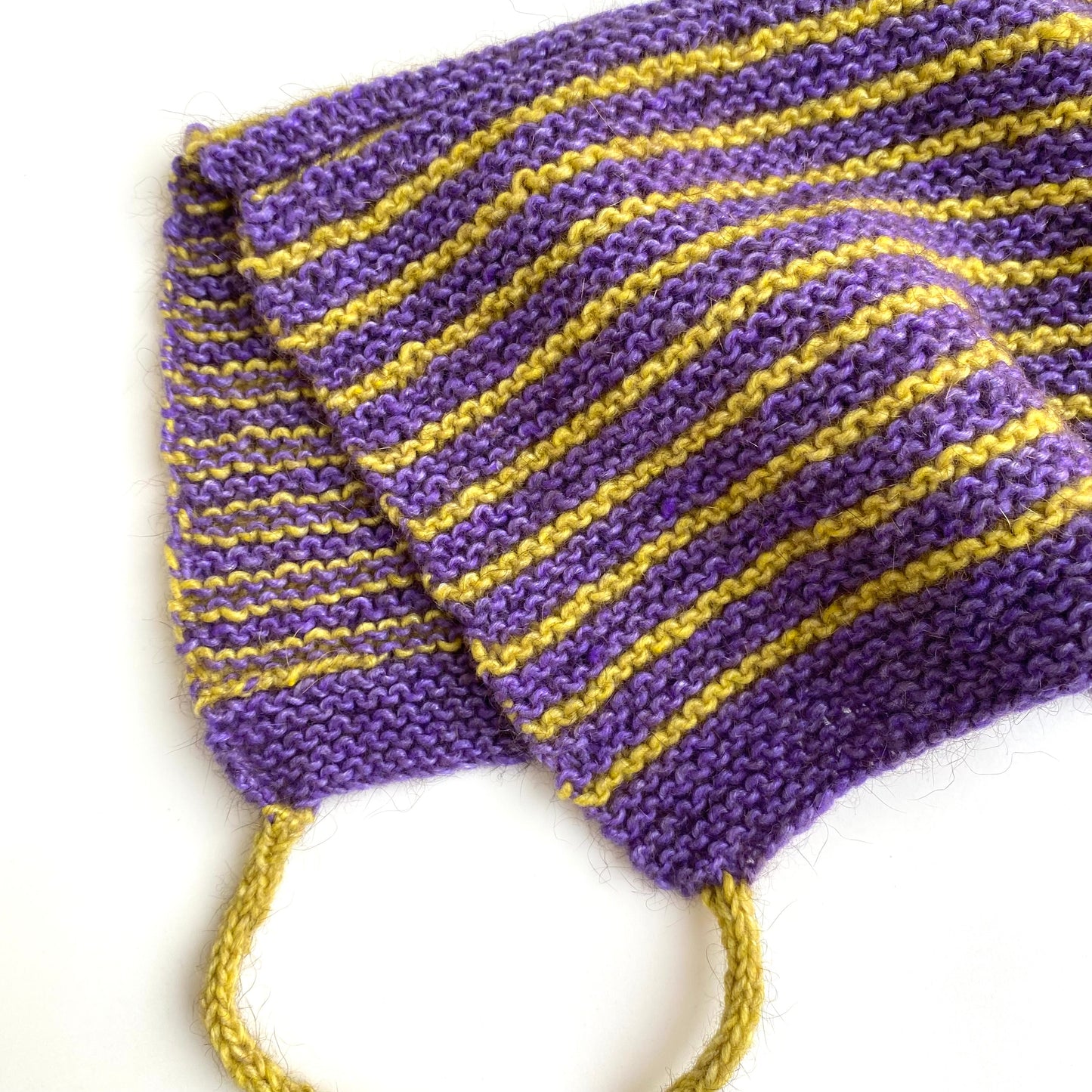 Purple Bonnet Beanie (3-6m / 6-12m)