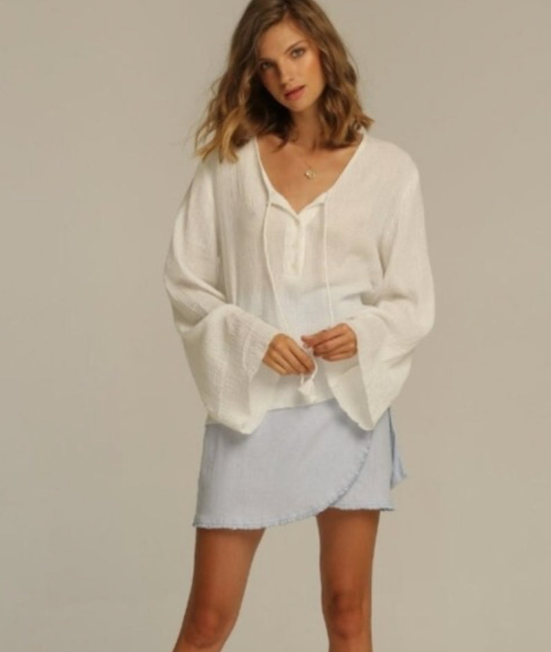 Rue Stiic Neutral Artizia Cotton Top (S)