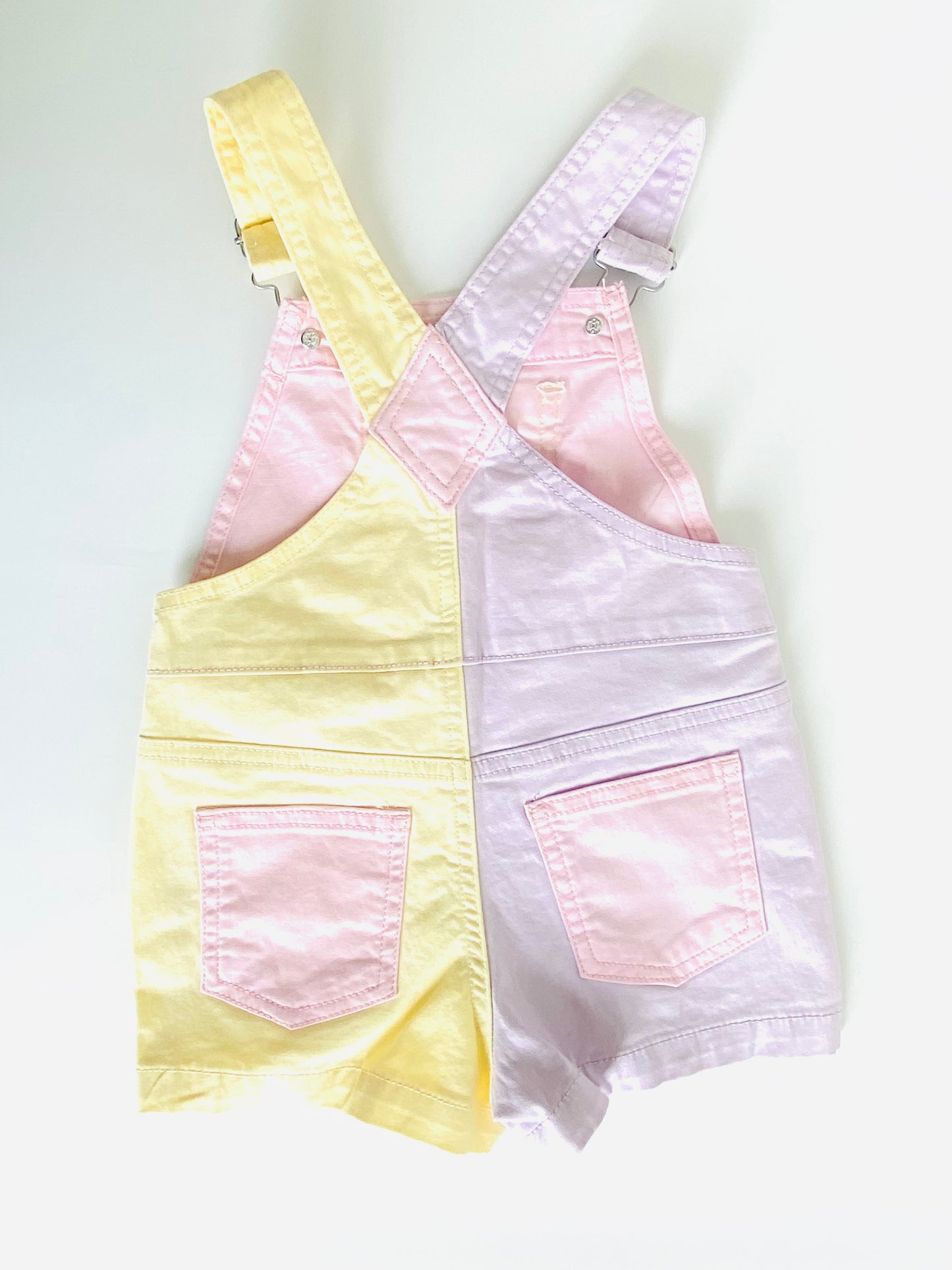 Pastel Colourblock Shortalls (2YR)