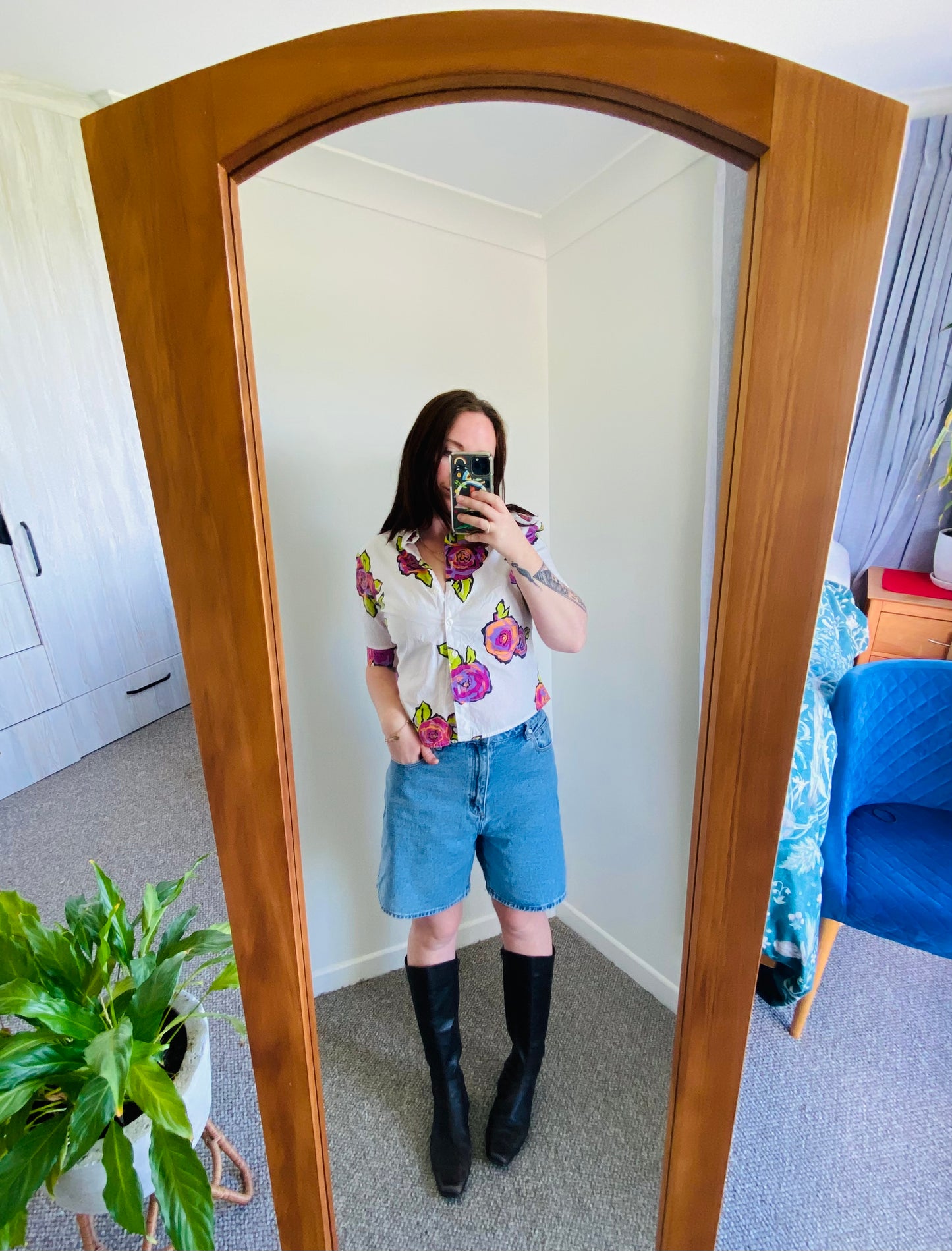 Flower Button Up (10)