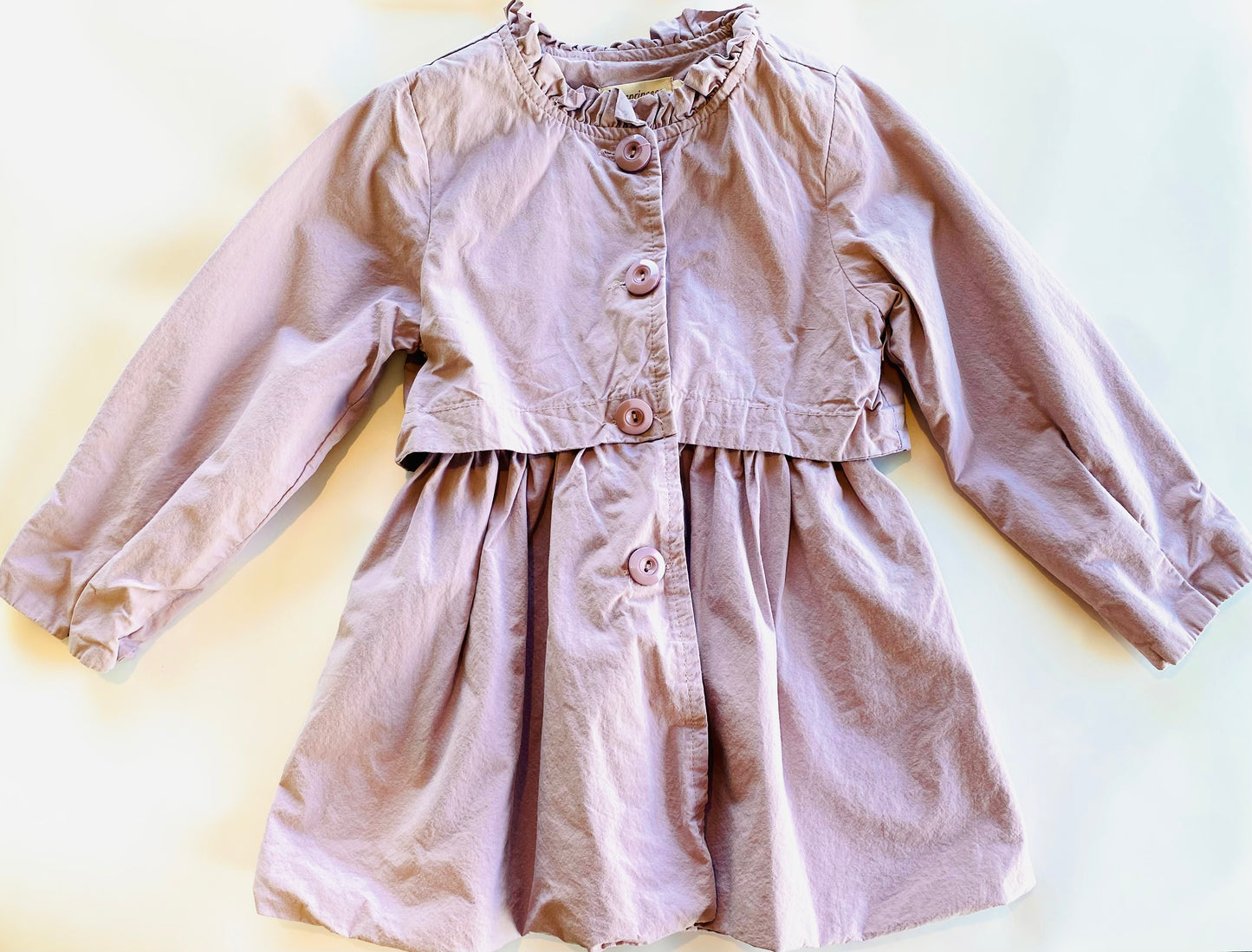 Mauve Bow Back Bubble Coat (2YR)