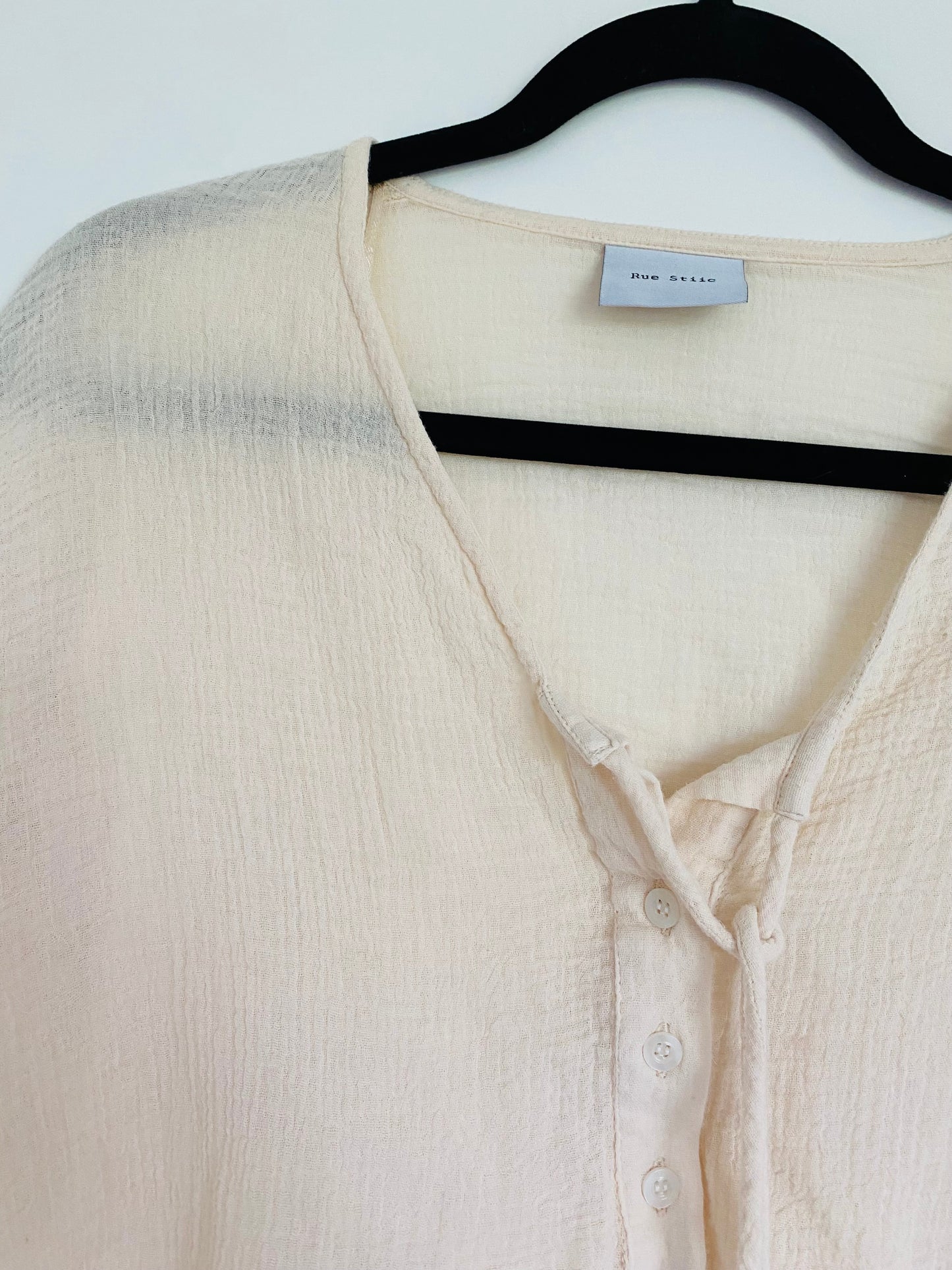 Rue Stiic Neutral Artizia Cotton Top (S)