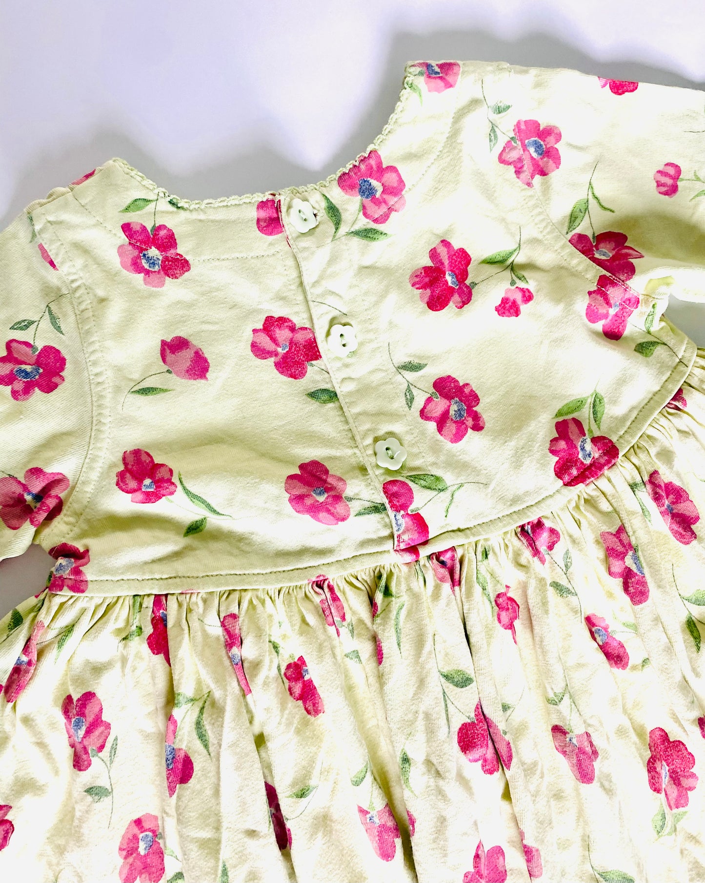 Vintage Pumpkin Patch Flower Dress (2YR)
