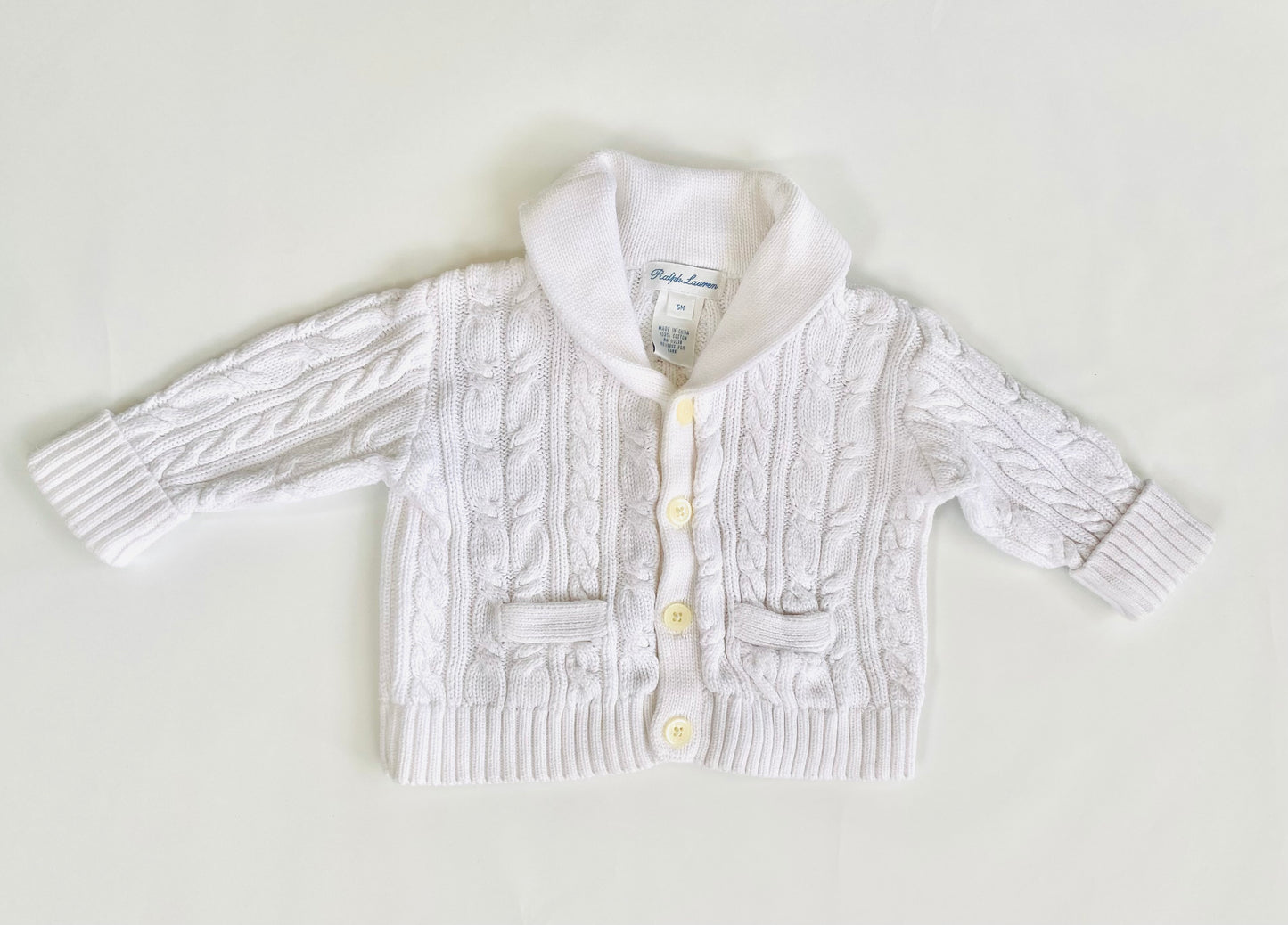 Ralph Lauren Cable Knit Cardi (0-3m)