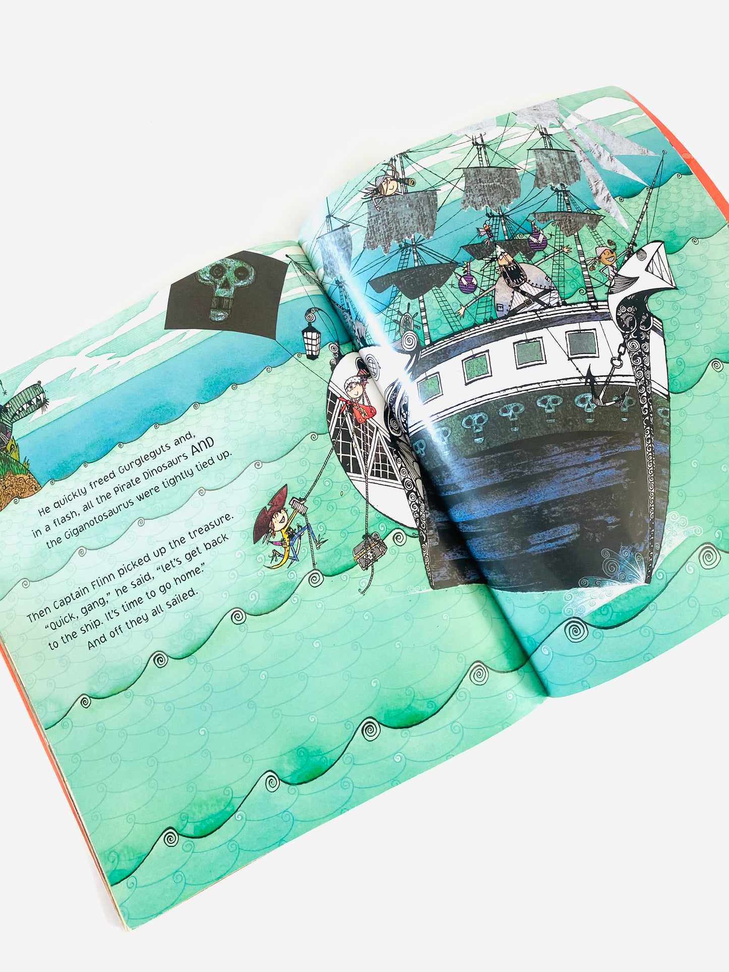 Captain Flinn and the Pirate Dinosaurs Missing Treasure Book