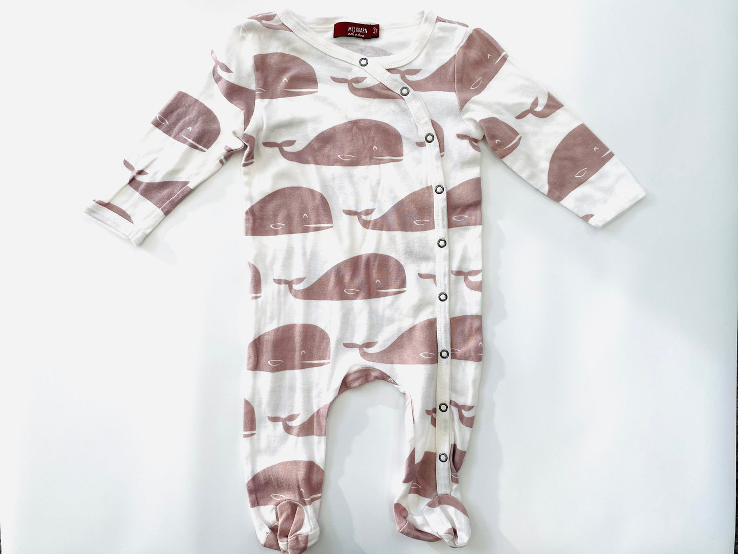 Milkbarn Whale Onesie (3-6m)