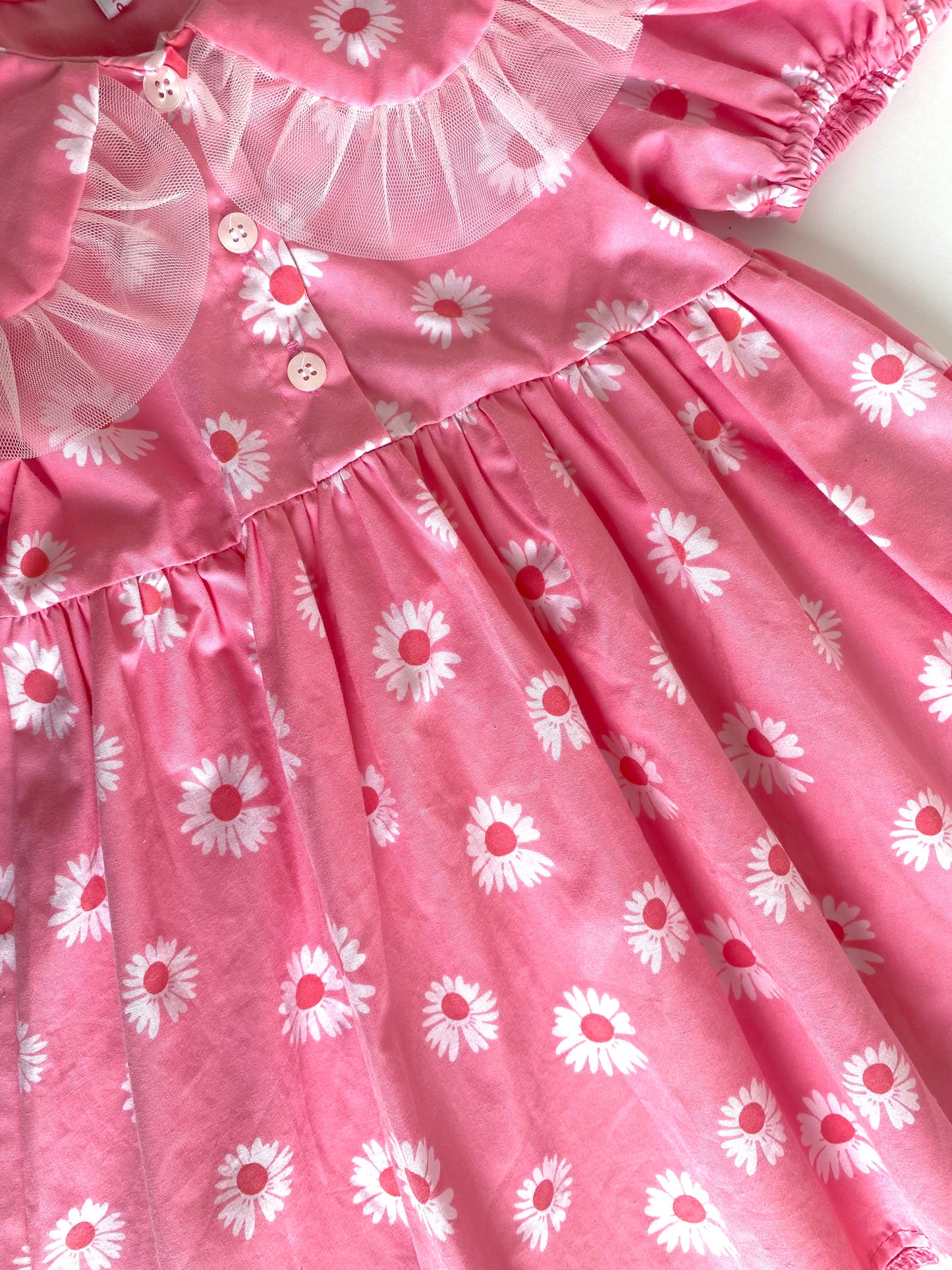 Pink Daisy Collared Dress (2YR)