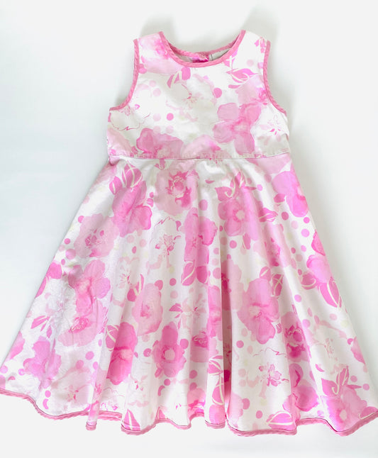 Vintage Next Pink Flower Dress (2YR)