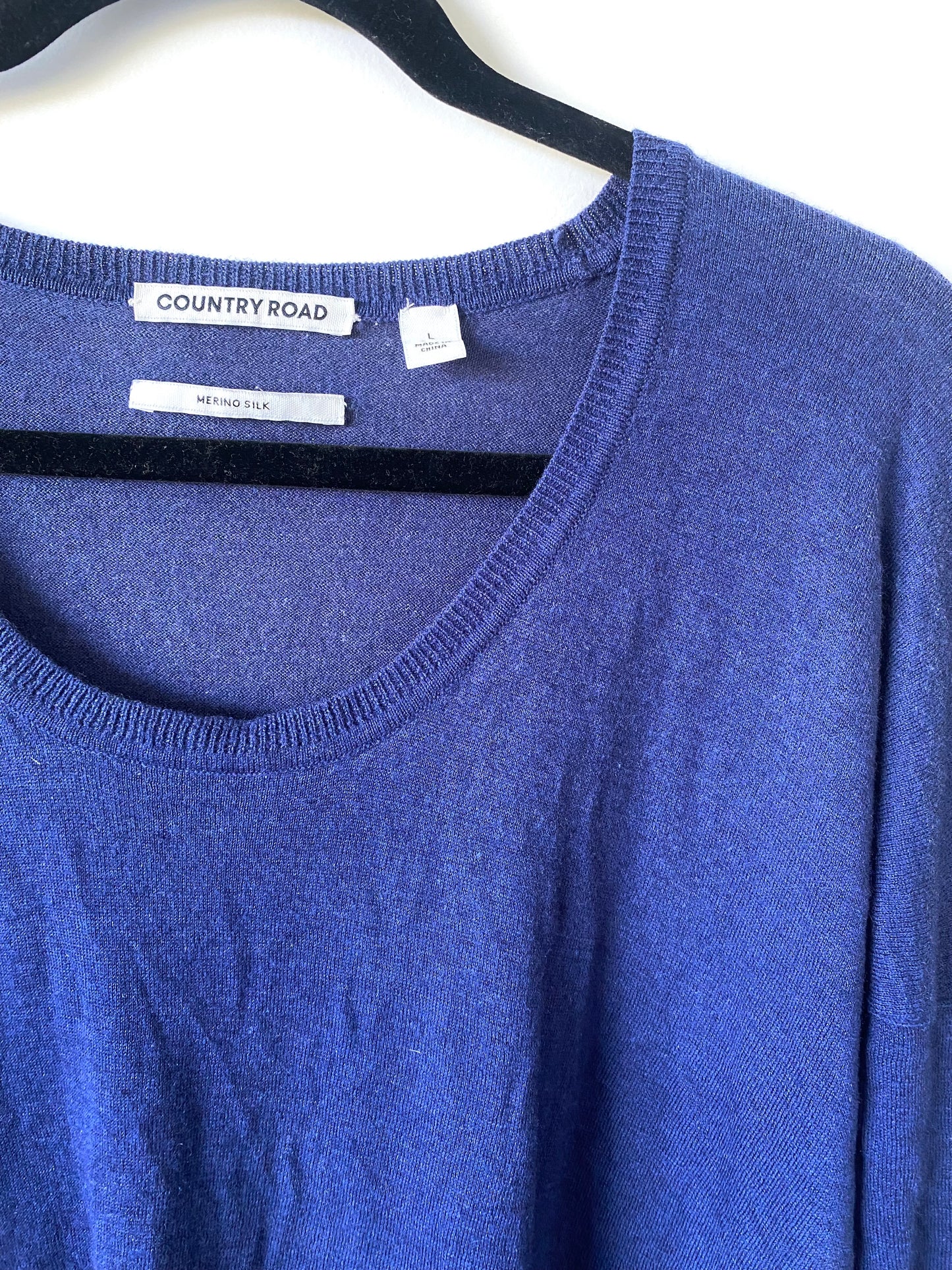 Country Road Merino Silk Sweater (L)