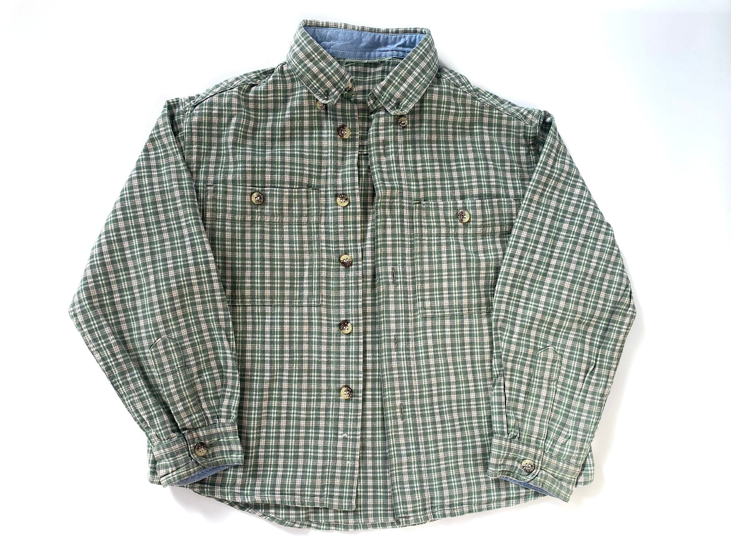 Green and White Checkered Shirt (3YR)