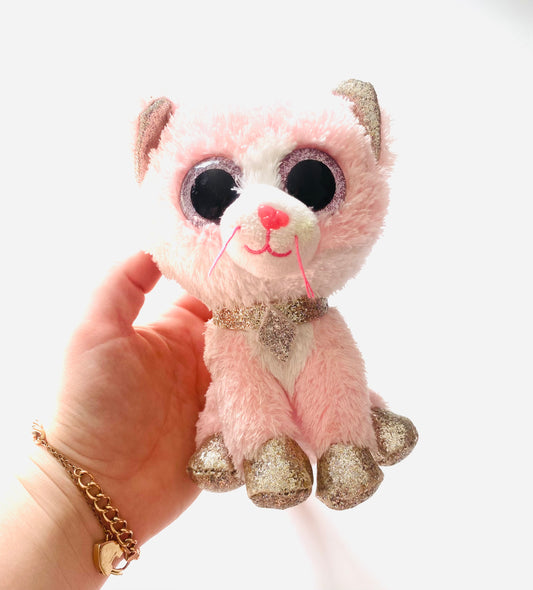 Pink Cat TY Plushie