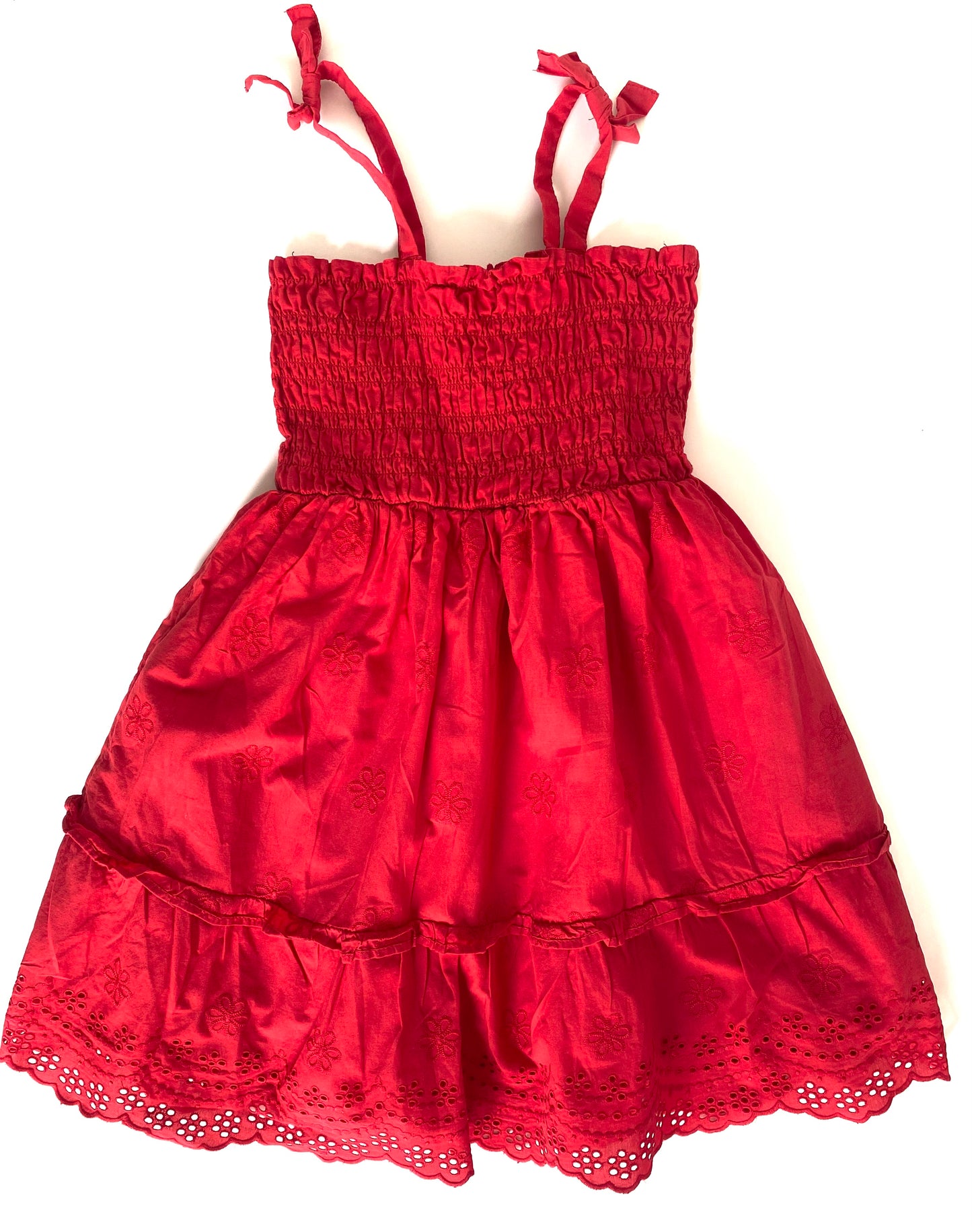 Red Flower Summer Dress (5YR)