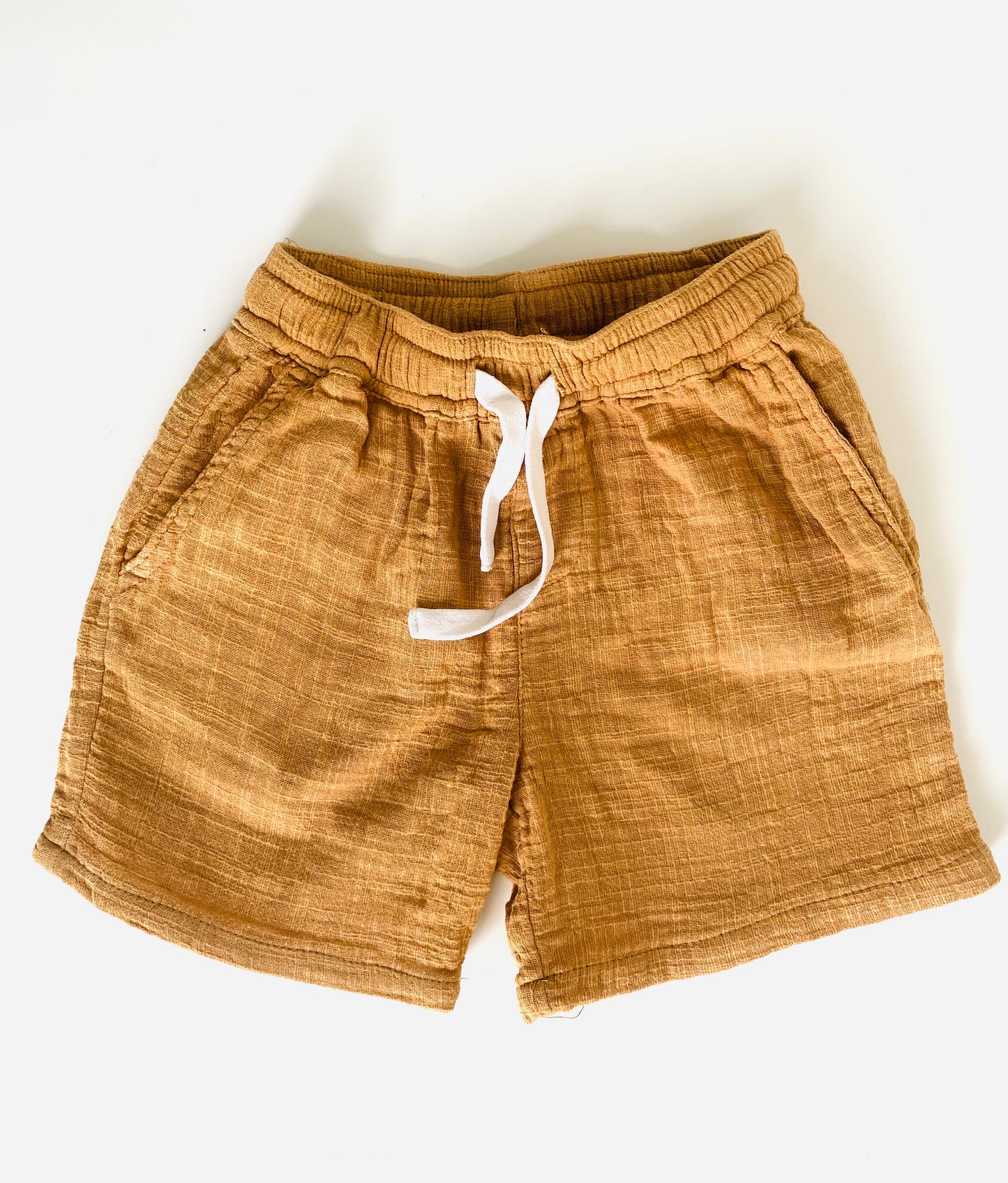 Seed Heritage Muslin Tan Shorts (3YR)