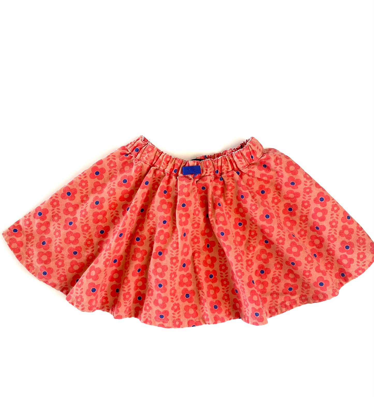 Flower Blue Dot Skirt (2YR / 3YR)