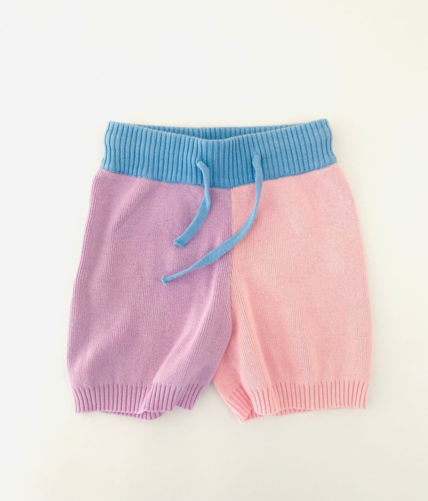 Pastel Colourblock Knit Shorts (2YR)