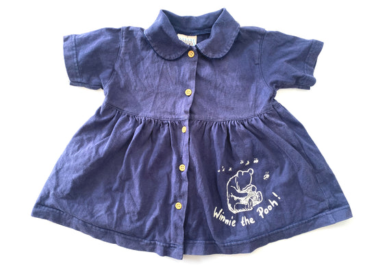 Vintage Navy Winnie the Pooh Dress (1YR)
