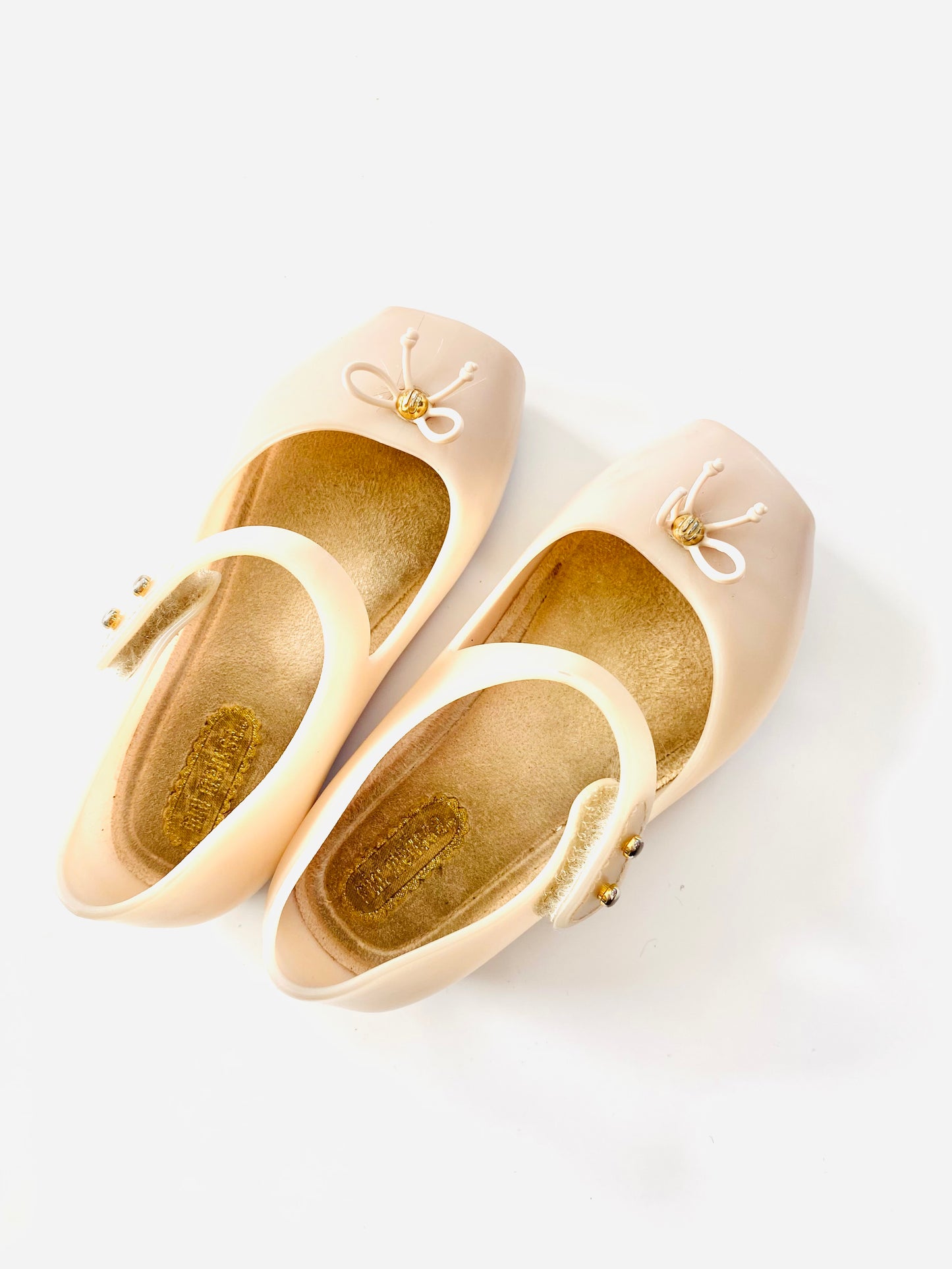 Mini Melissa Neutral Jelly Ballet Flats (2YR / 3YR)