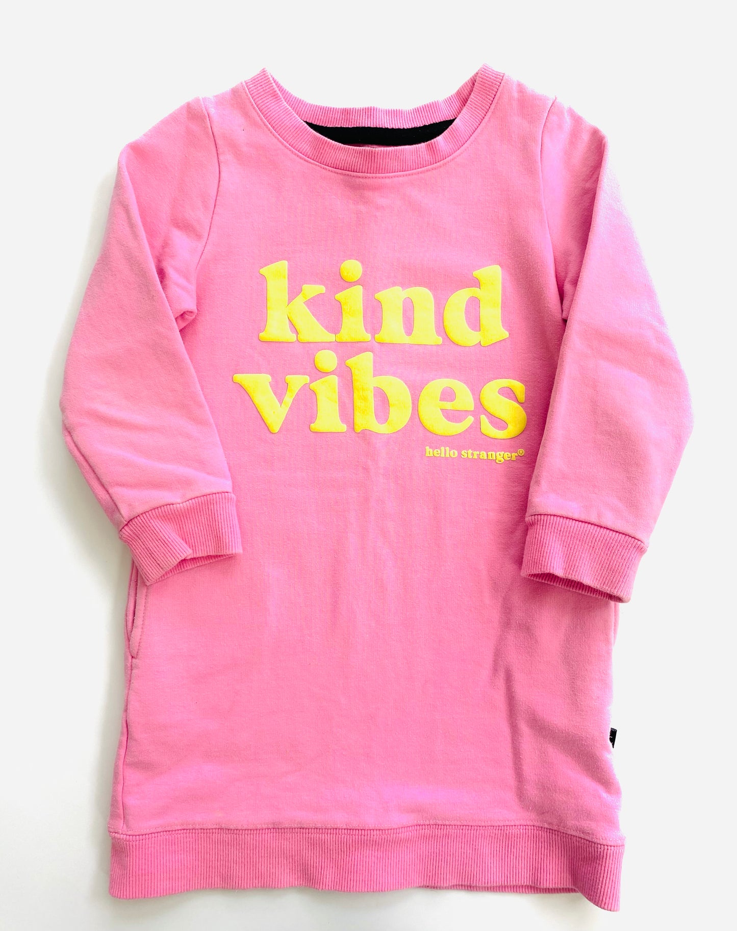 Hello Stranger Kind Vibes Sweater Dress (4YR)
