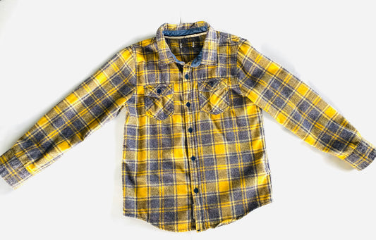 Yellow Plaid Shirt (6YR)