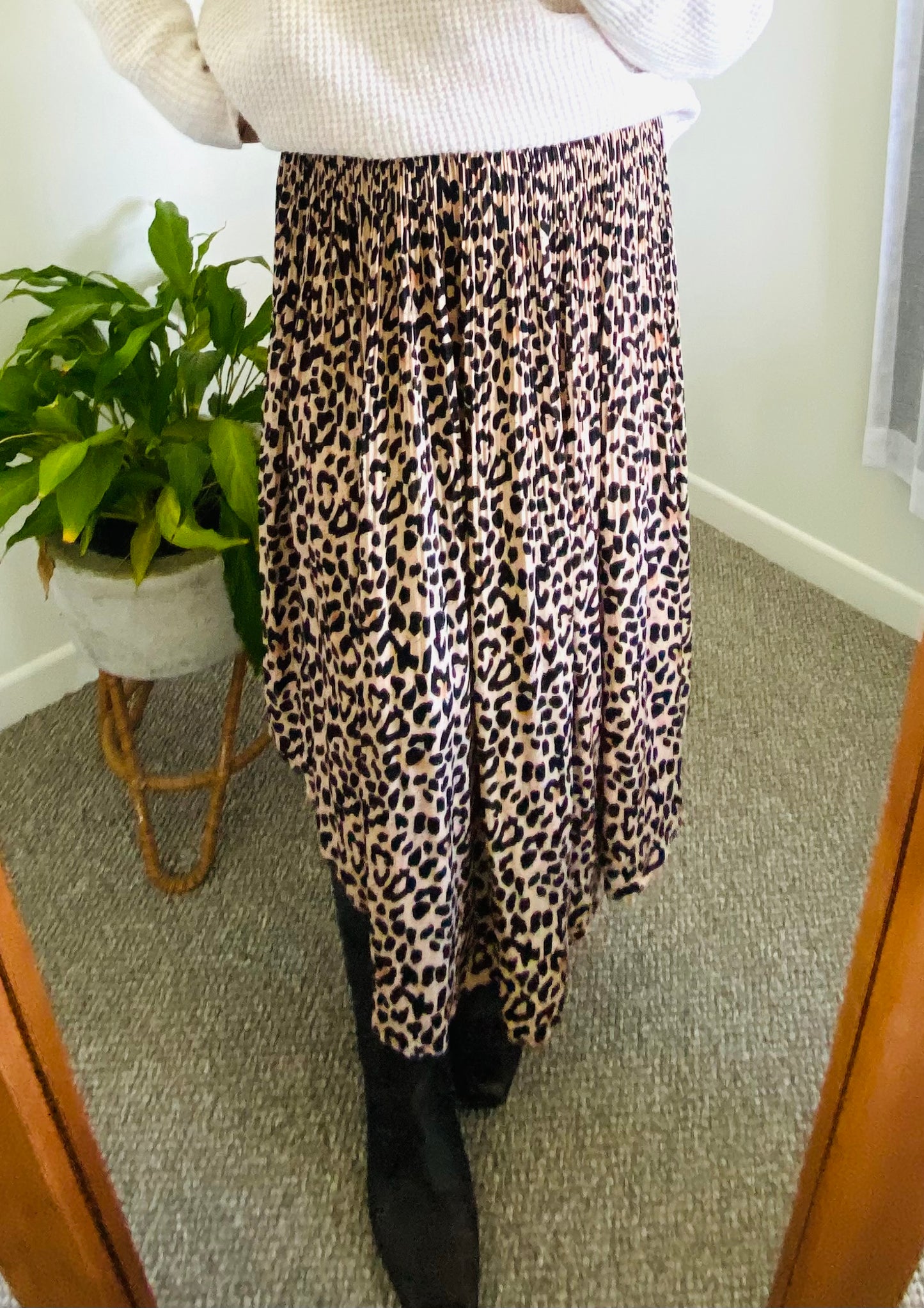 The Others Animal Print Skirt (M)