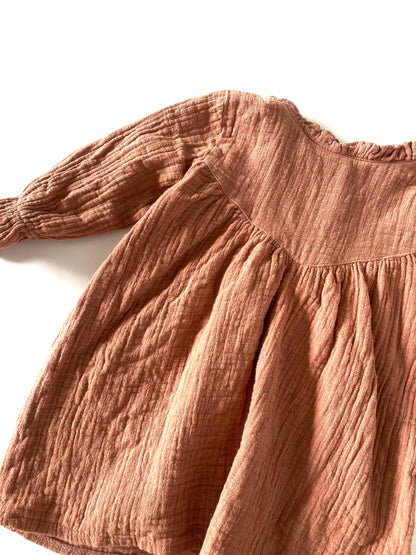Neutral Muslin Dress (1YR / 2YR)