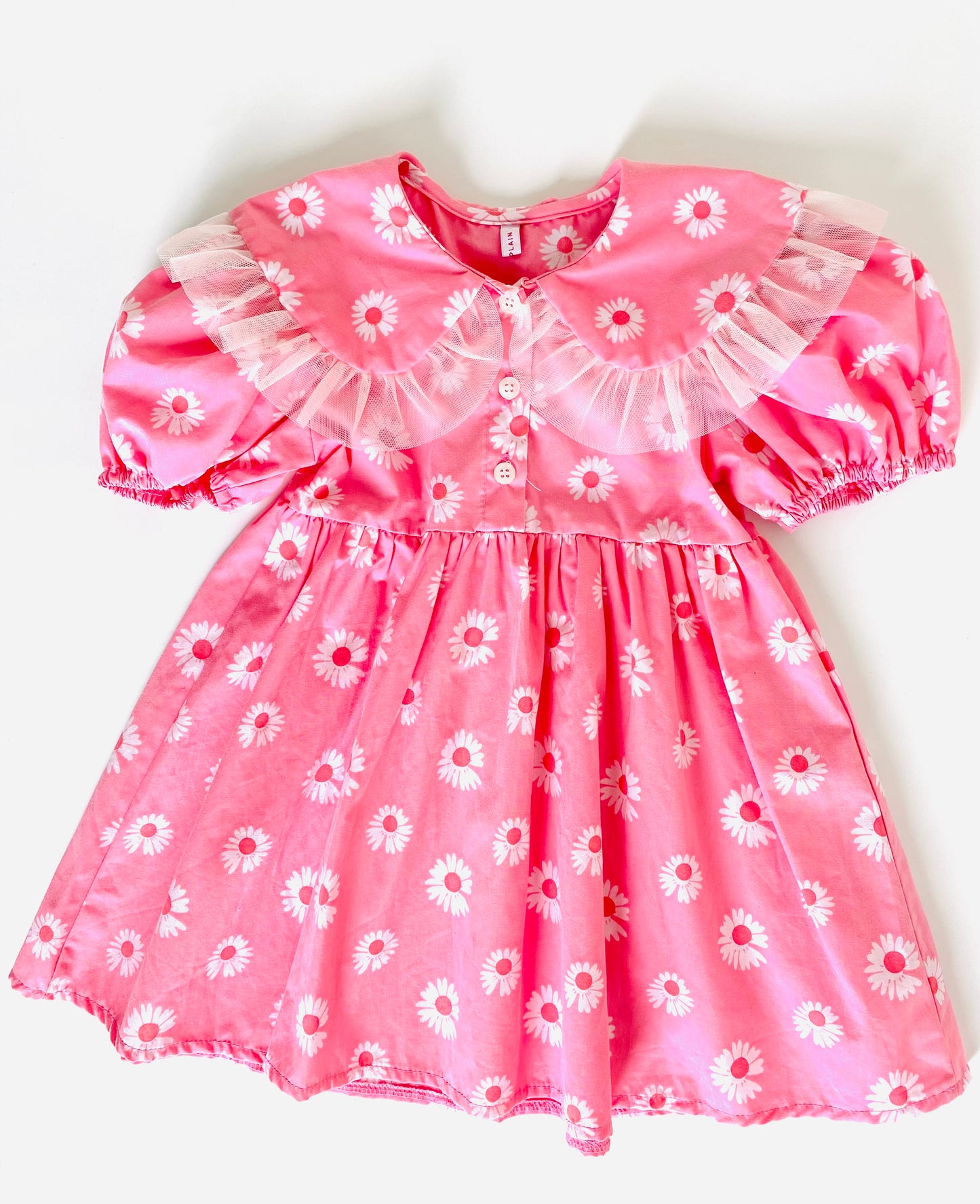 Pink Daisy Collared Dress (2YR)