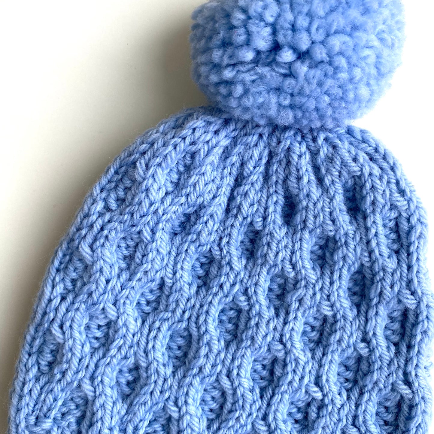 Sky Blue Pom Pom Beanie (2YR / 3YR)