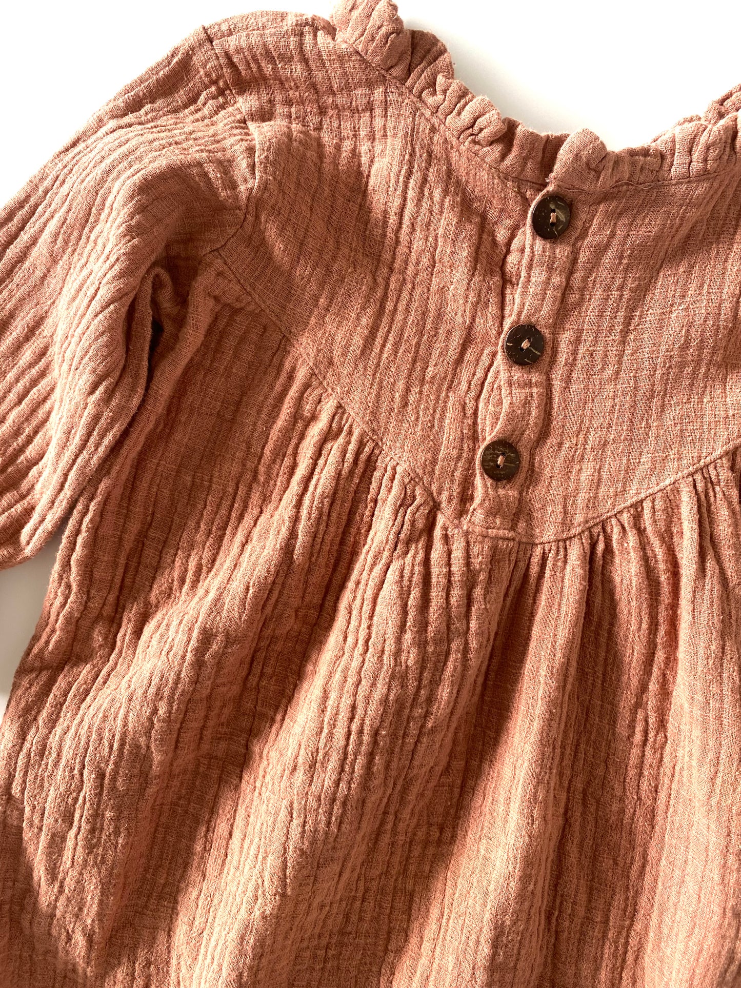 Neutral Muslin Dress (1YR / 2YR)