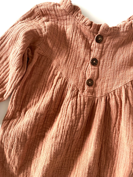Neutral Muslin Dress (1YR / 2YR)