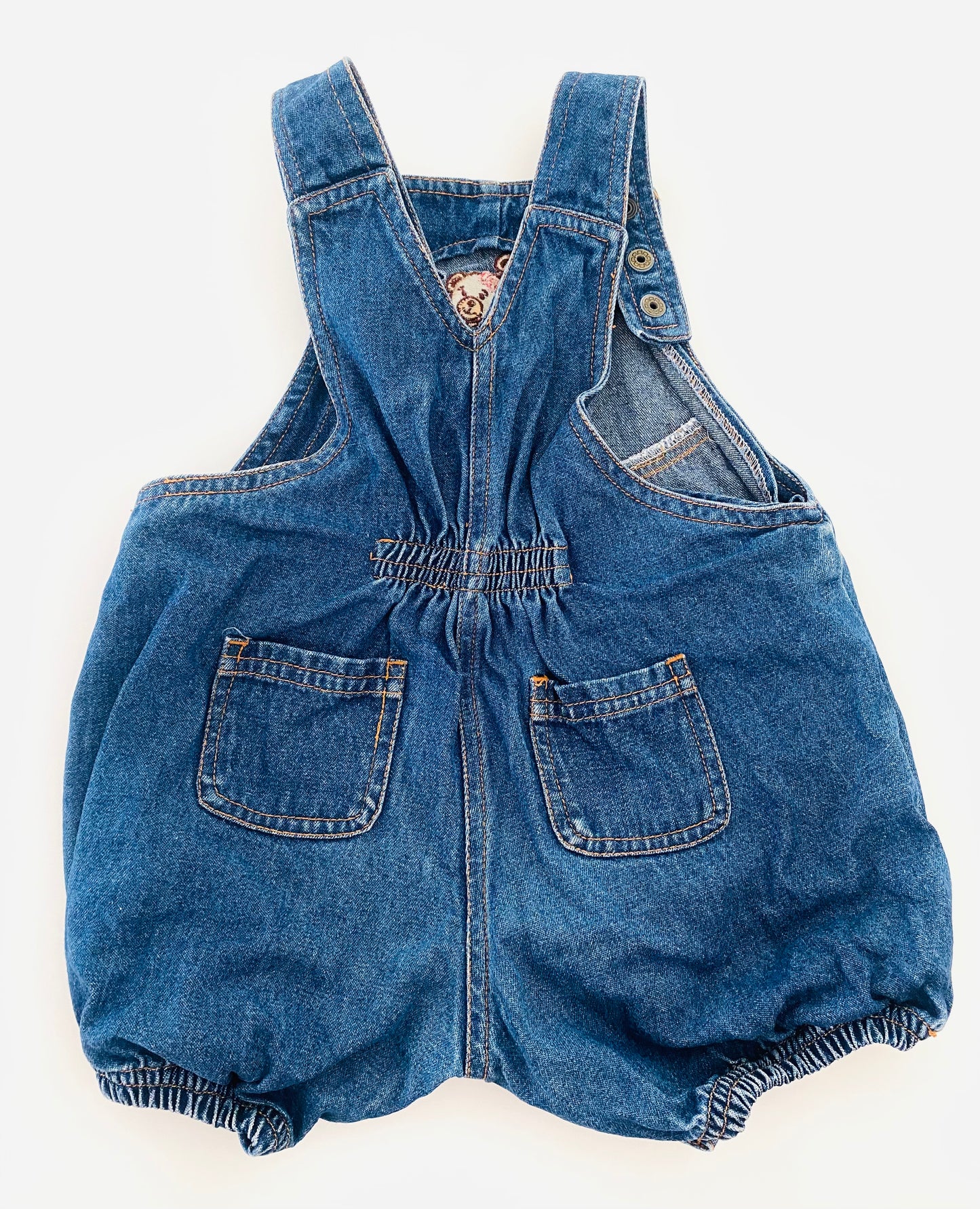 Vintage Teeny Weeny Bear Denim Romper (1YR)
