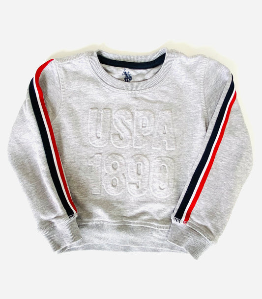 U.S. Polo Assn Grey Crew (2YR)