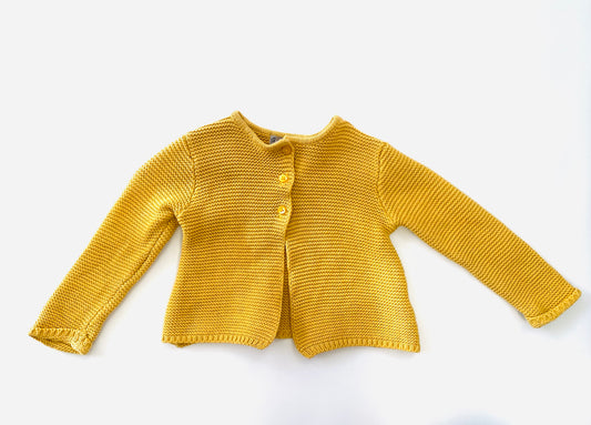 Yellow Knit Cardi (6-12m)