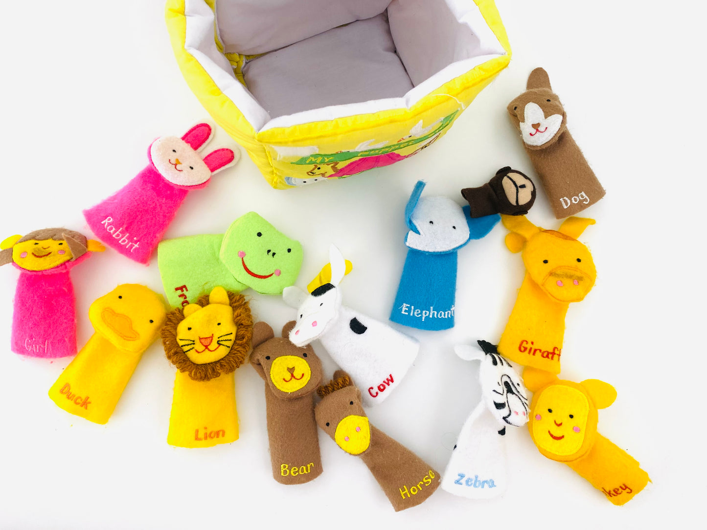 My Puppet Show - Felt Puppets & Fabric Case