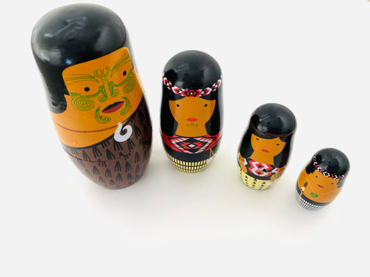 Māori Wooden Nesting Dolls