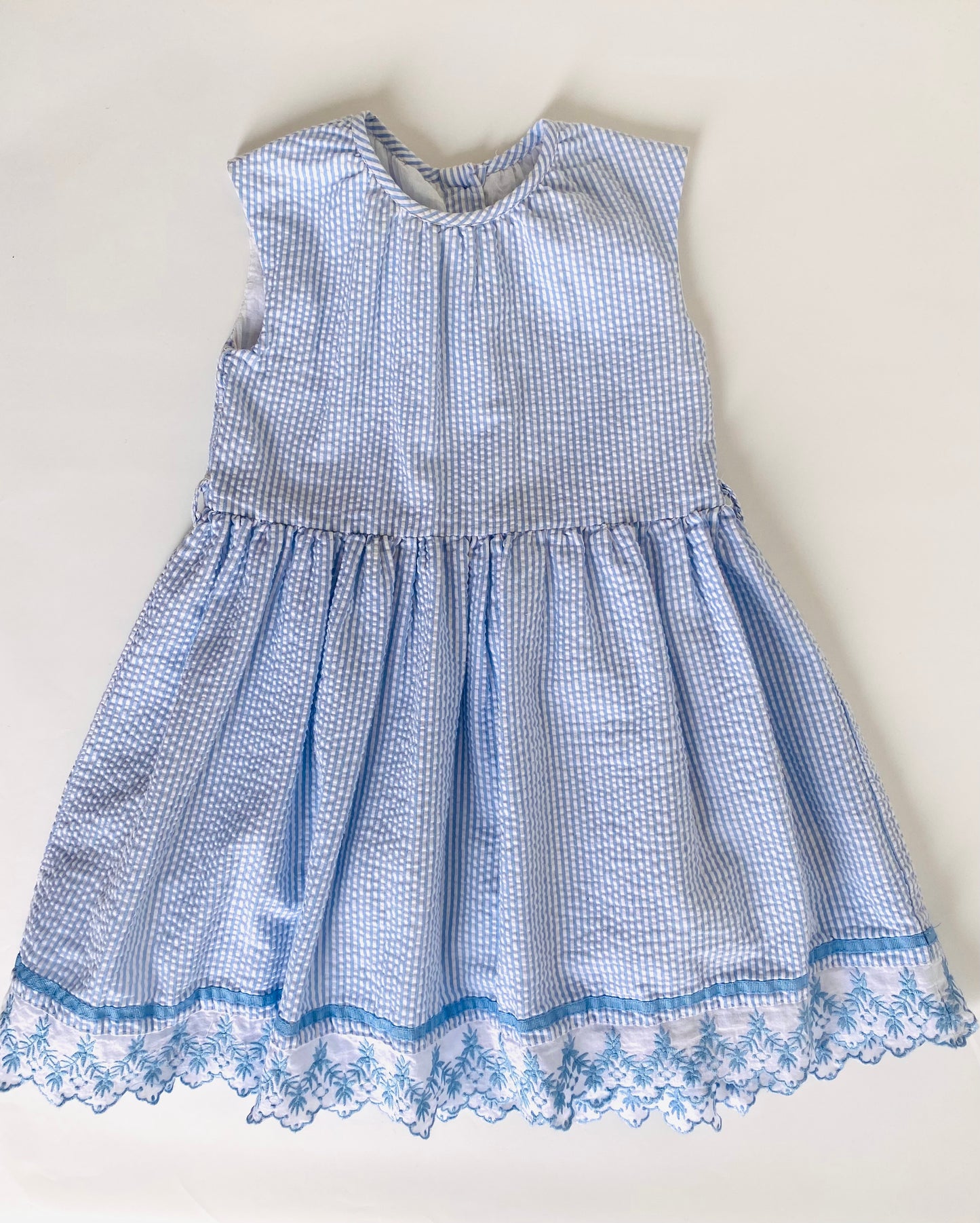 Boutique Blue & White Stripe Dress (4YR)