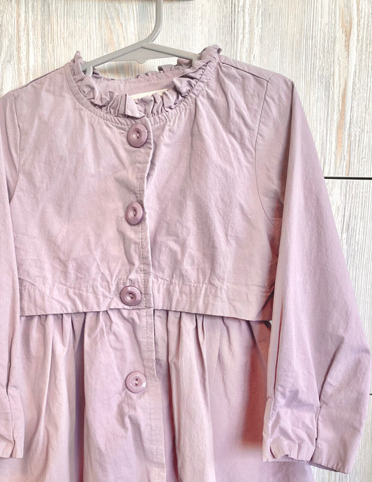 Mauve Bow Back Bubble Coat (2YR)