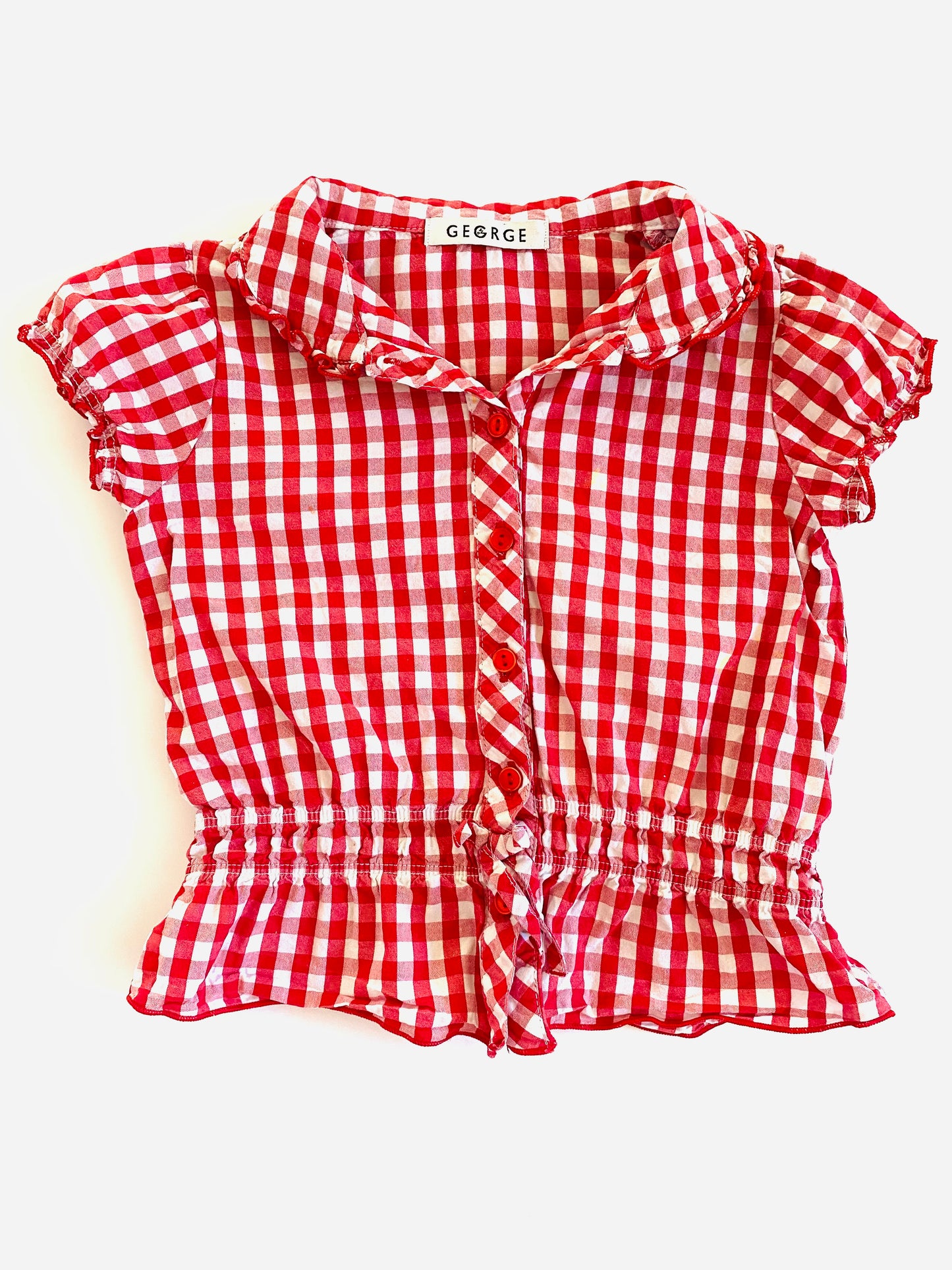 Red Gingham Blouse (3YR)