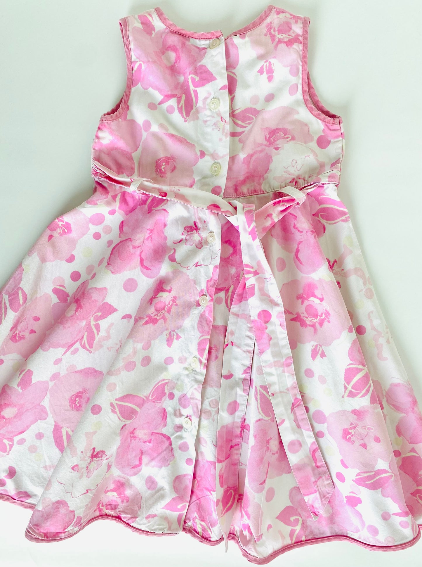 Vintage Next Pink Flower Dress (2YR)