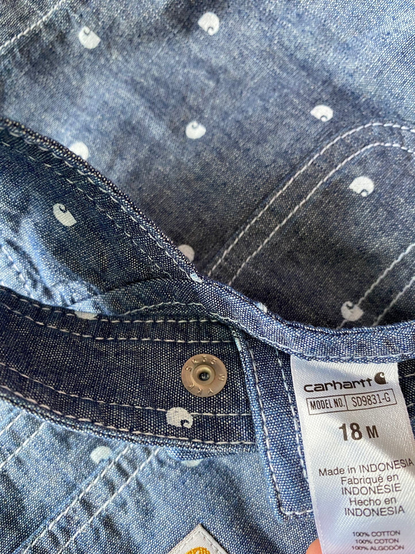 Carhartt Navy Shortalls (2YR)