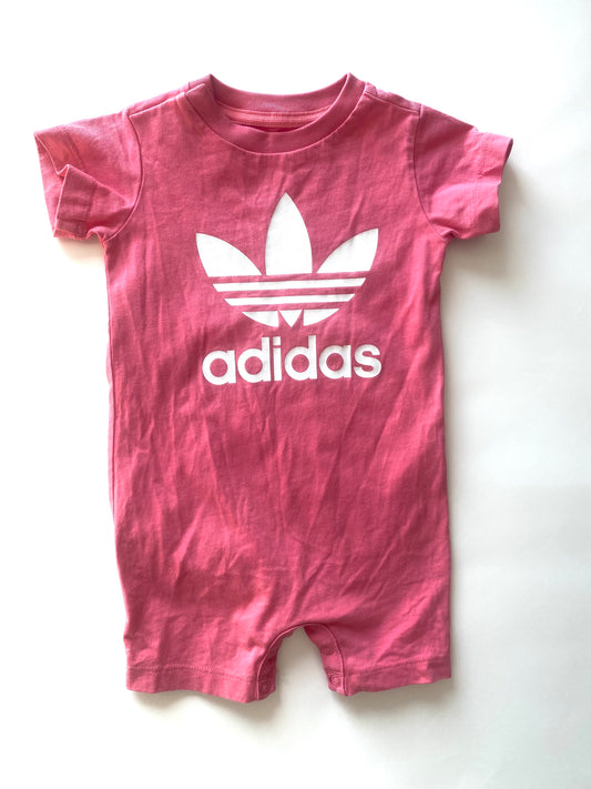 Pink Adidas Onesie (3-6m)